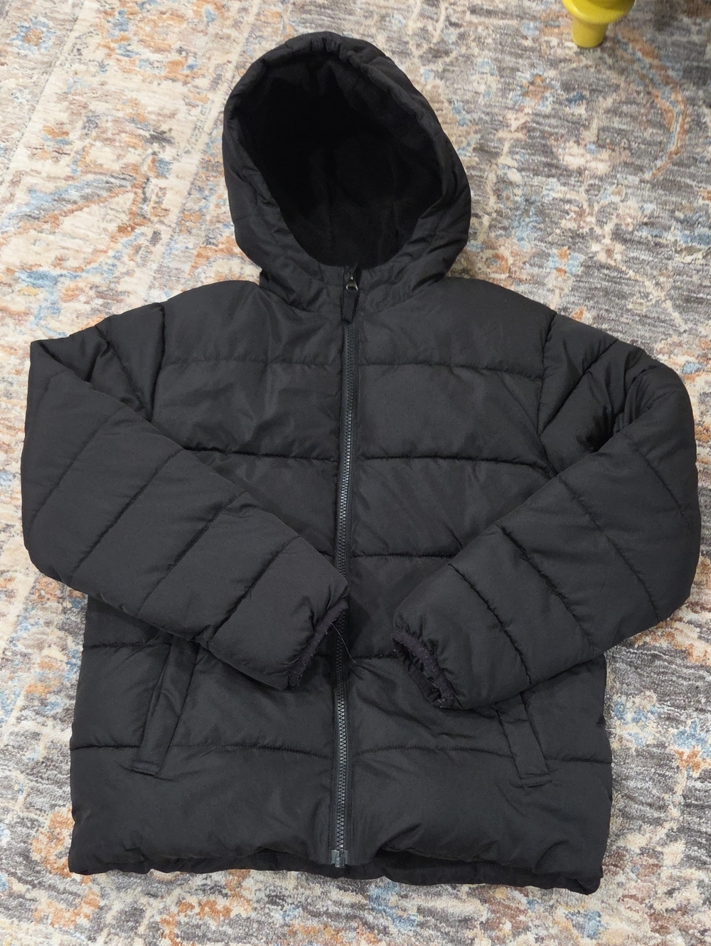 Swiss Tech Boys Black Hooded Puffer Coat